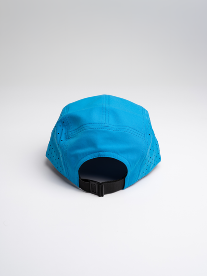5 Panel Running Cap in Cyan