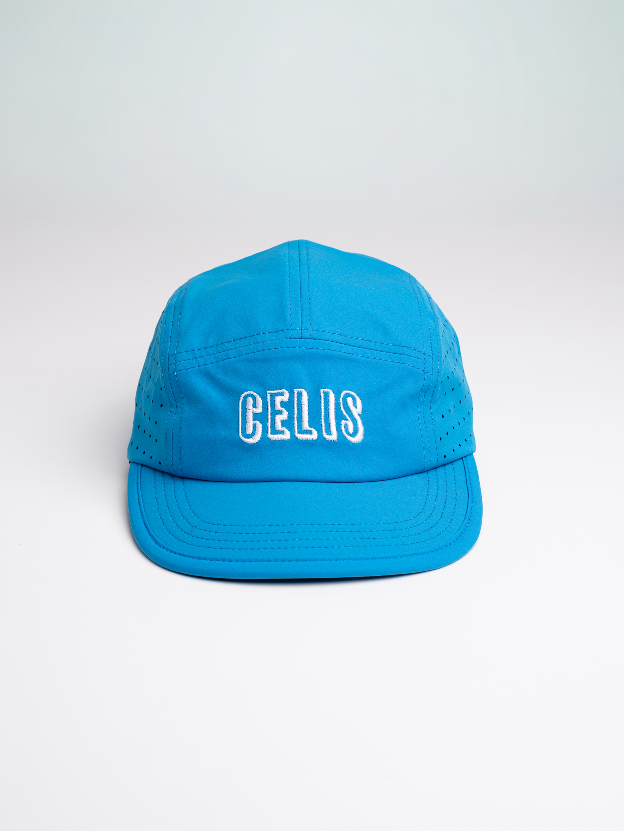 5 Panel Running Cap in Cyan – Celis