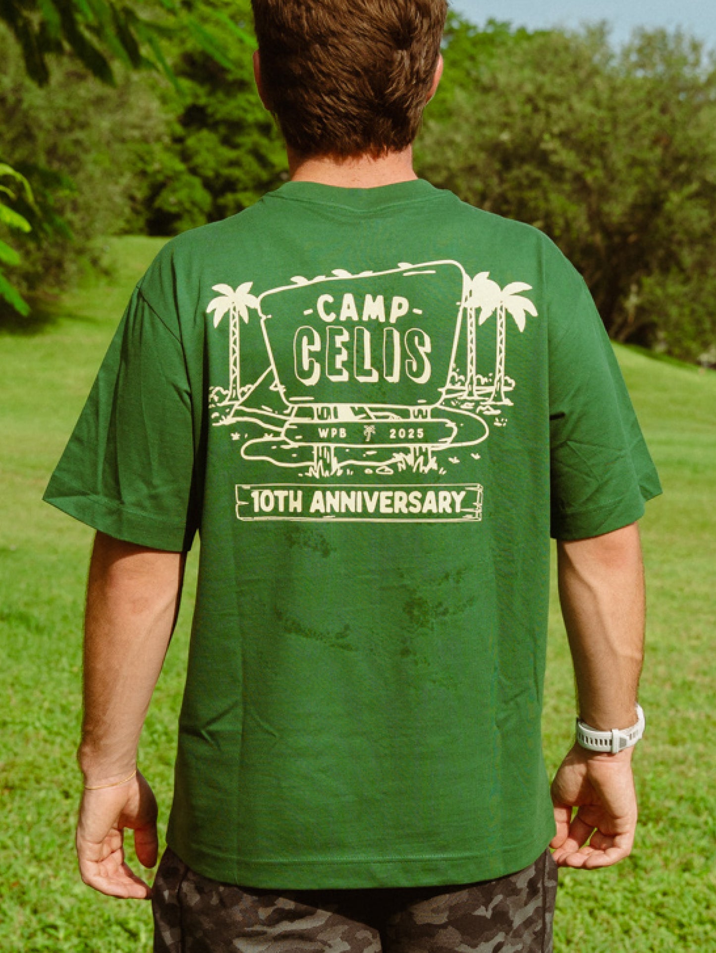 Camp Celis Varsity Tee